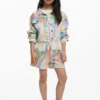 Tie-Dye-Jeansjacke Tie-Dye-Jeansjacke