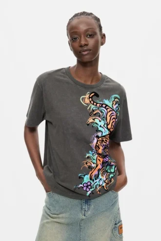 Tiger-T-Shirt 100 % Baumwolle Tiger-T-Shirt 100 % Baumwolle