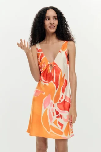 Trägerkleid mit Blütenprint