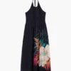 Tropisches Neckholder-Kleid Tropisches Neckholder-Kleid