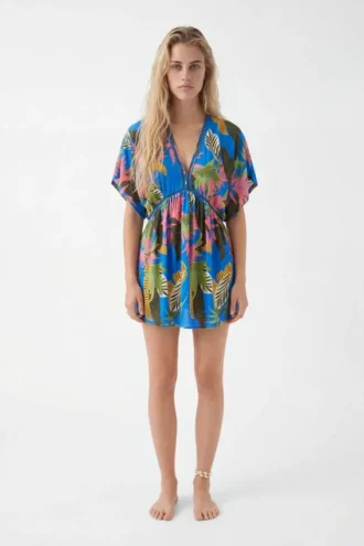 Tropisches Tunika-Kleid