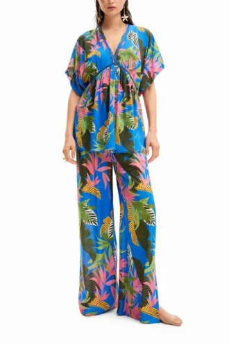 Tropisches Tunika-Kleid