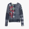 Vichy-Frucht-Pullover