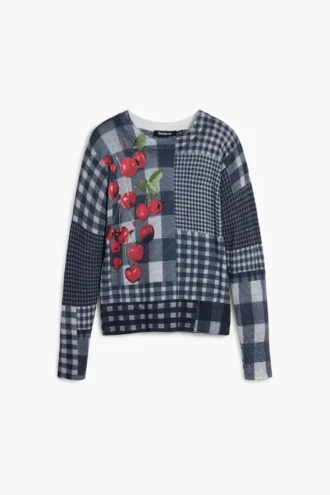 Vichy-Frucht-Pullover Vichy-Frucht-Pullover