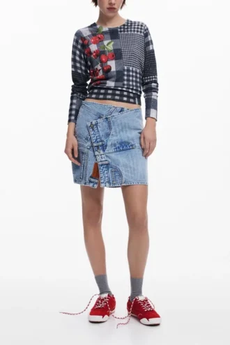 Vichy-Frucht-Pullover Vichy-Frucht-Pullover