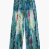 Weit geschnittene Splatter-Jeans