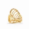 Zalio vergoldeter Ring mit Blatt-Herz Zalio vergoldeter Ring mit Blatt-Herz