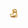 Zalio vergoldeter Ring mit dem Buchstaben R