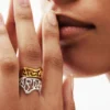 Zalio versilberter Ring mit Botschaft Zalio versilberter Ring mit Botschaft