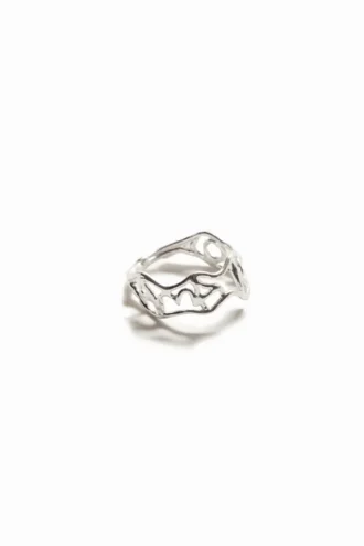 Zalio versilberter Ring mit Botschaft