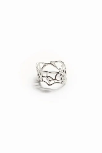 Zalio versilberter Ring mit Botschaft