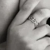 Zalio versilberter Ring mit Botschaft Zalio versilberter Ring mit Botschaft