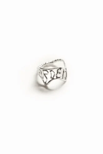 Zalio versilberter Ring mit Botschaft