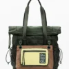 Zweifarbiger gewachster Voyager-Rucksack