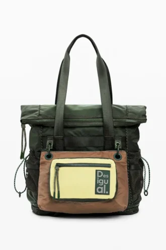 Zweifarbiger gewachster Voyager-Rucksack