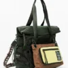 Zweifarbiger gewachster Voyager-Rucksack