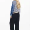 Zweifarbiger Strickcardigan