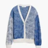 Zweifarbiger Strickcardigan