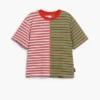 Zweifarbiges gestreiftes T-Shirt