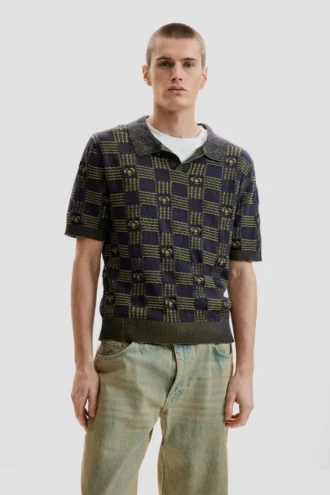 Zweifarbiges Poloshirt