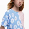 Zweifarbiges T-Shirt
